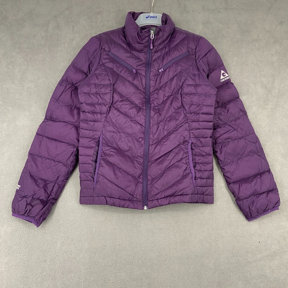 Gerry‎ Fill Power 650 Women Purple Nylon Down Insulated Sz S Full Zip Warmth